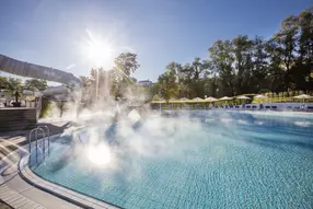 Außenpool der Parktherme des Vitalhotels. Außenpool der Parktherme des Vitalhotels.