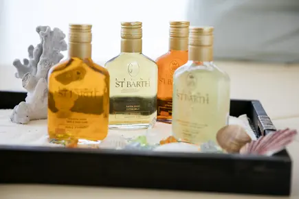 Produkte der Kostmetiklinie ST BARTH im Vitalhotel der Parktherme